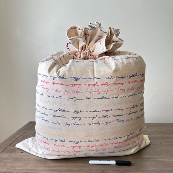 Keep Collective holiday canvas gift sack - Picture 3 of 4